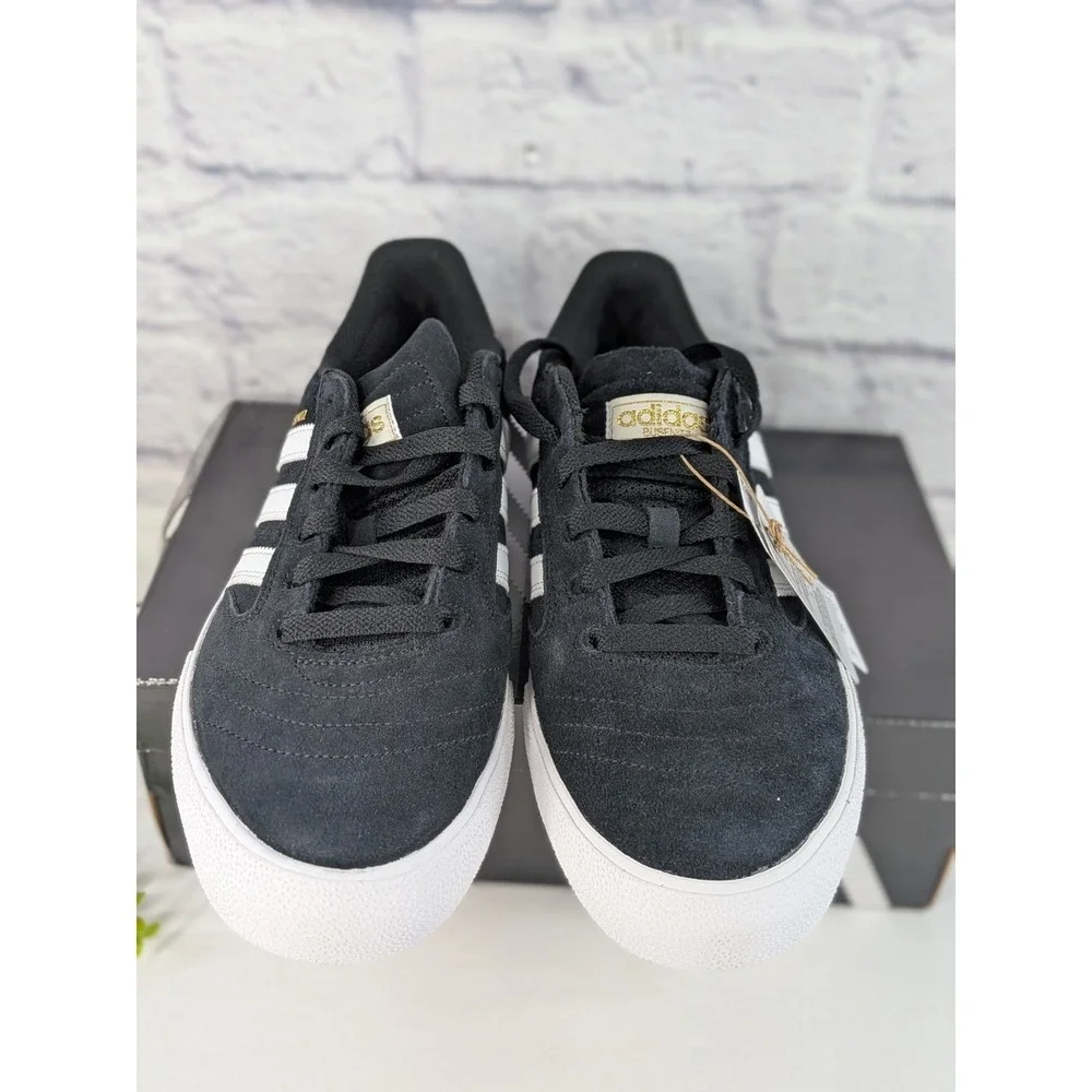 NIB🚨Adidas Busenitz Vulc II Sz 9.5 Skate Shoes Navy White Suede Mens Skateboard